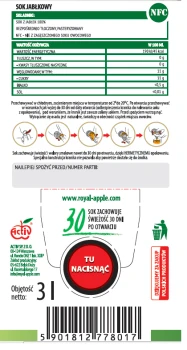 Sok jabłkowy Royal Apple 3 l