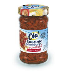 Ole  Suszone pomidory w paskach w oleju z ziołami 212 ml