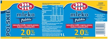 Mlekov.MLEKO ŚWIEŻE POLSKIE 2% 1L [6]