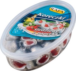 Rafa Koreczki śledziowe z papryką 250 g