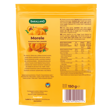 Bakalland morele całe owoce 150 g