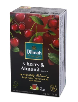 Dilmah Cejlońska czarna herbata z aromatem wiśni i migdałów 30 g (20 torebek)