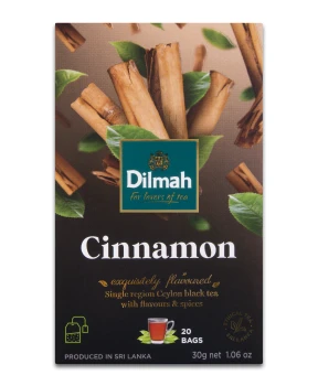 Dilmah Cejlońska czarna herbata z aromatem cynamonu 30 g (20 torebek)