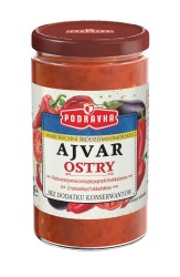 Podravka Ajvar ostry Pasta warzywna papryka &amp; bakłażan 195 g