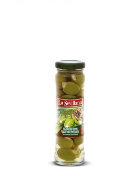 La Sevillana Oliwki zielone z migdałem 156 ml