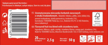 Teekanne World of Fruits Strawberry Sunrise Mieszanka herbatek owocowych 50 g (20 torebek)