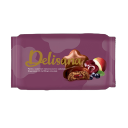 Delisana  Pierniki z nadzieniem wieloowocowym  w czekoladzie 200 g
