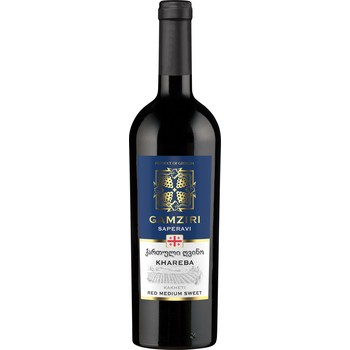 'Wino Gamziri Saperavi półsłodkie C.PS. 750 ml