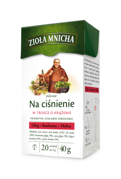 Big-Active Zioła Mnicha Na ciśnienie Herbatka ziołowo-owocowa 40 g (20 x 2 g)