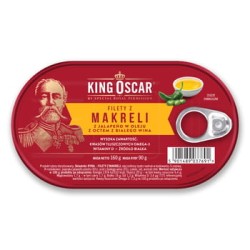 Filety Z Makreli Z Jalapeno W Oleju Z Octem Z Białego Wina 160G King Oscar