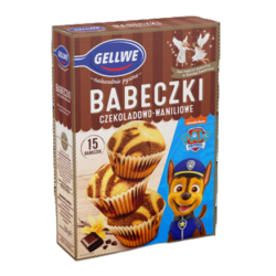 Gellwe Babeczki czekoladowo-waniliowe mieszanka do wypieku 238 g