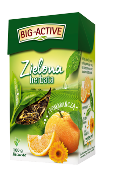 Big-Active Herbata zielona z pomarańczą 100 g