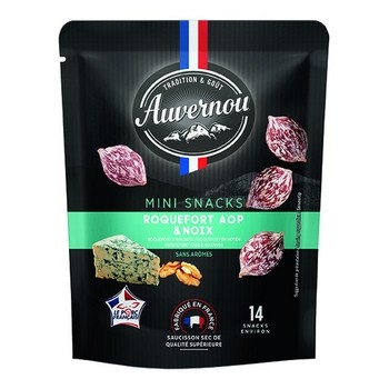 Mini Snack Z Serem Roquefort I Orzechem Włoskim 75G Auvernou