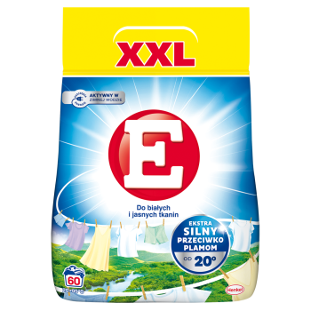 E proszek do prania białych i jasnych tkanin 60 prań 3,3 kg