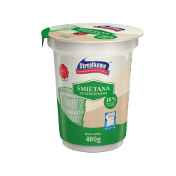 Strzałkowo Śmietana ukwaszona 18% 400 g