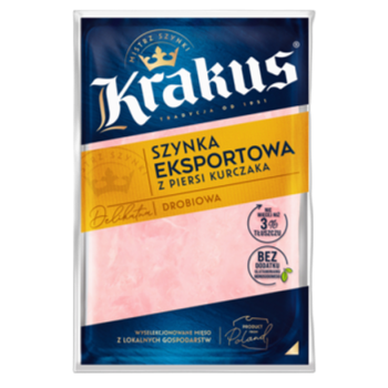 Szynka Z Piersi Kurczaka Plastry 100 G Krakus