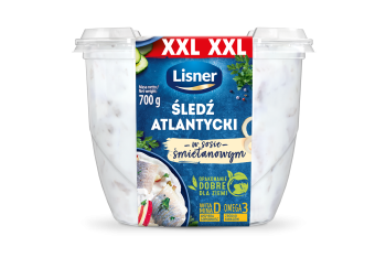Lisner Filety śledziowe w sosie śmietanowym 700 g