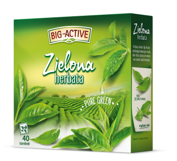 Big-Active Zielona herbata Pure Green 72 g (40 x 1,8 g)