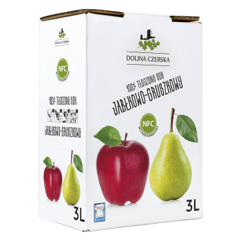 Dolina Czerska Sok 100% jabłko gruszka 3 l