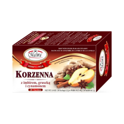 Malwa Herbata Korzenna z gruszką, imbirem i cynamonem 20 t 40g
