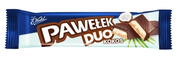 E.Wedel Baton Pawełek Duo Kokos 44 g