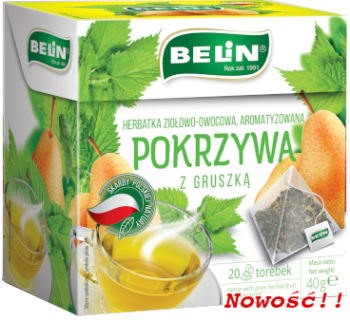Belin Pokrzywa z gruszką – herbatka ziołowo-owocowa 20x2 g