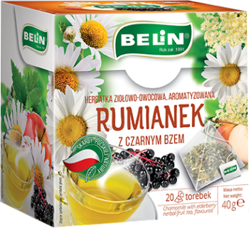 Belin Rumianek z czarnym bzem – herbatka ziołowo-owocowa 20x2 g