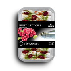Filety śledziowe z żurawiną Admirał 240g