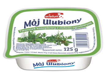 Wieluń Twaróg Kanapkowy Ulubiony 125 g Ziołowy