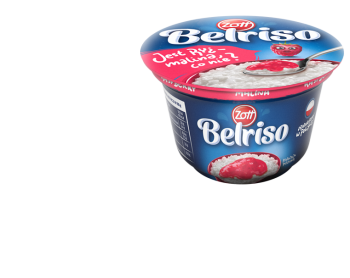 Zott Belriso Deser mleczny z ryżem i sosem malinowym 200 g