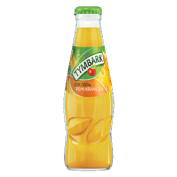 Tymbark Pomarańcza Sok 100% 200 Ml Butelka Twist Off