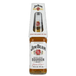 ' Jim Beam White 40% 700 ml + szklanka