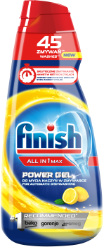 Finish All-in-1 MAX Żel do Zmywarki 45 Lemon 900 ml