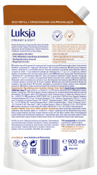 Mydło w płynie zapas  creamy&amp;soft mleczko bawełniane i prowitamina b5 900ml