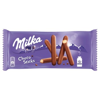 Milka Lila Stix Ciastka oblane czekoladą mleczną 112 g