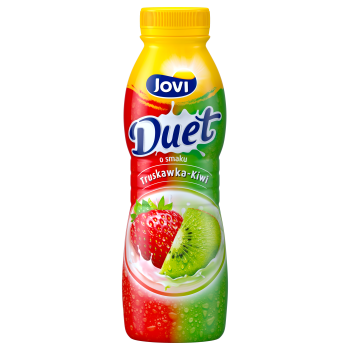 Jovi Duet Napój jogurtowy o smaku truskawka-kiwi 350 g