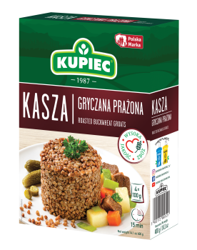 Kupiec Kasza gryczana prażona 400 g (4 torebki)