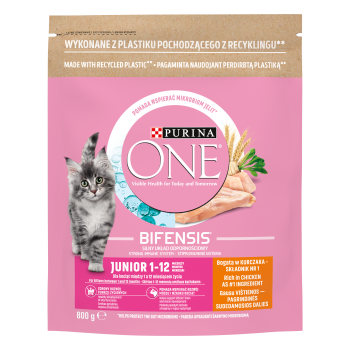 Purina One Junior kurczak z pełnymi ziarnami  800 g