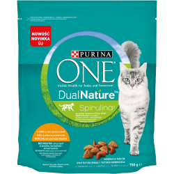 Purina One Dual Nature spirulina z kurczakiem  750 g