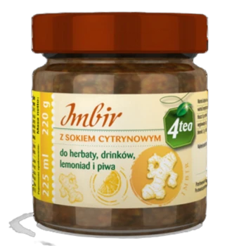 Imbir Z Sokiem Cytrynowym 225Ml 4Tea