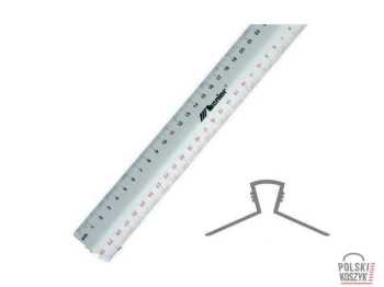 Leniar Linijka aluminiowa 30 cm z uchwytem