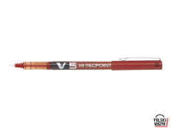 Cienkopis PILOT V5 czerwony PIBX-V5R