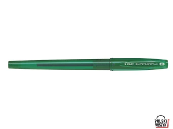 Pilot Super Grip Długopis olejowy ze skuwką zielony