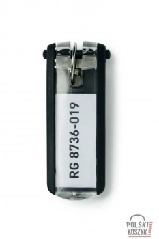 Durable Zawieszki do kluczy KEY CLIP (6 szt.) czarne