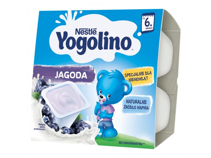 Nestle Jogolino jagoda deserek po 6 miesi±cu 400g (4szt)