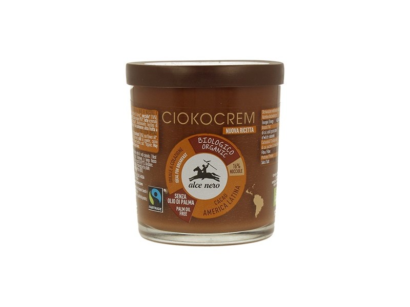 Alce Nero Krem orzechowo-czekoladowy fair trade BIO 180 g