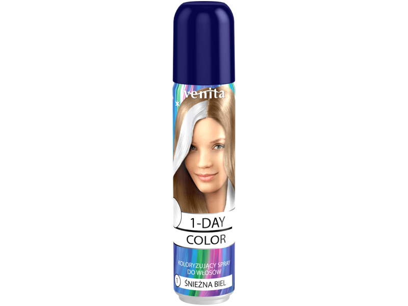 Venita 1 Day Color Spray jednodniowy ¦nie¿na Biel 50 ml