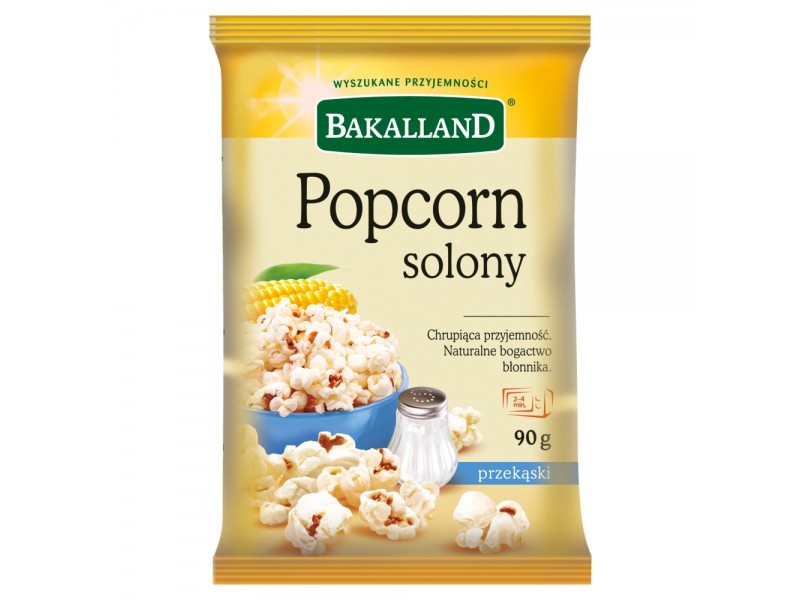 Bakalland Popcorn solony 90 g