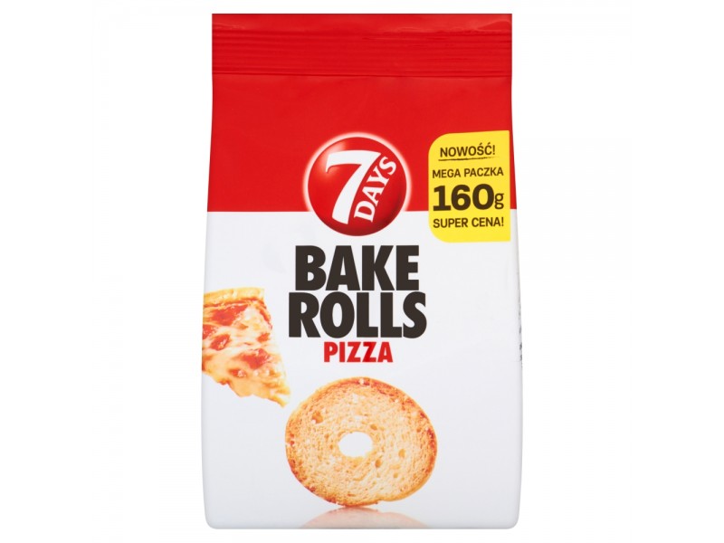 7 Days Bake Rolls Chrupki chlebowe o smaku pizzy 160 g