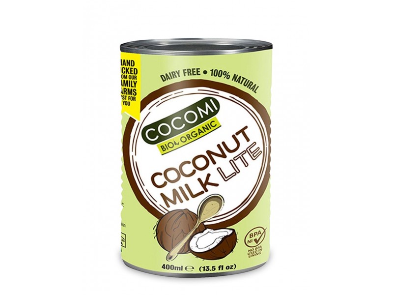 Cocomi Mleczko kokosowe w puszce Light BIO 400 ml